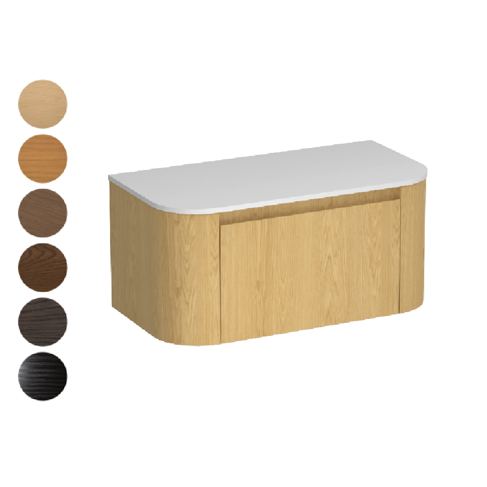 Stanza Curve Opaco 900 1 Drawer Vanity
