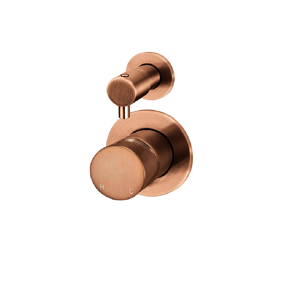 Meir Round Pinless Diverter Mixer | Lustre Bronze