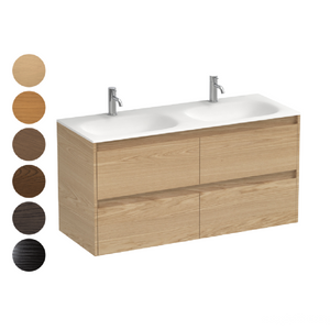 Stanza Spio 1200 4 Drawer Vanity Double Basin