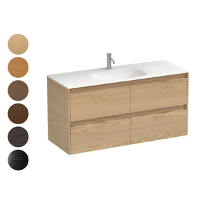 Stanza Spio 1200 4 Drawer Vanity Centre Basin