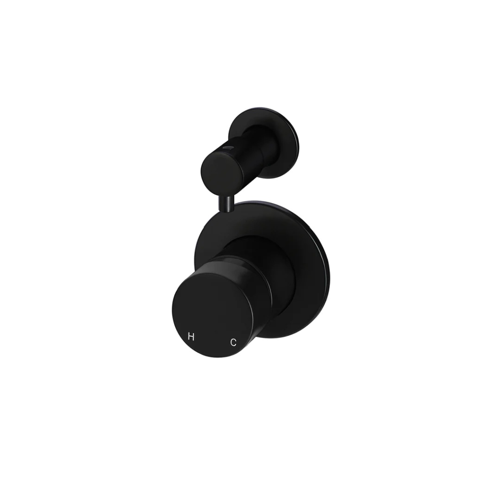 Meir Round Pinless Diverter Mixer | Matte Black