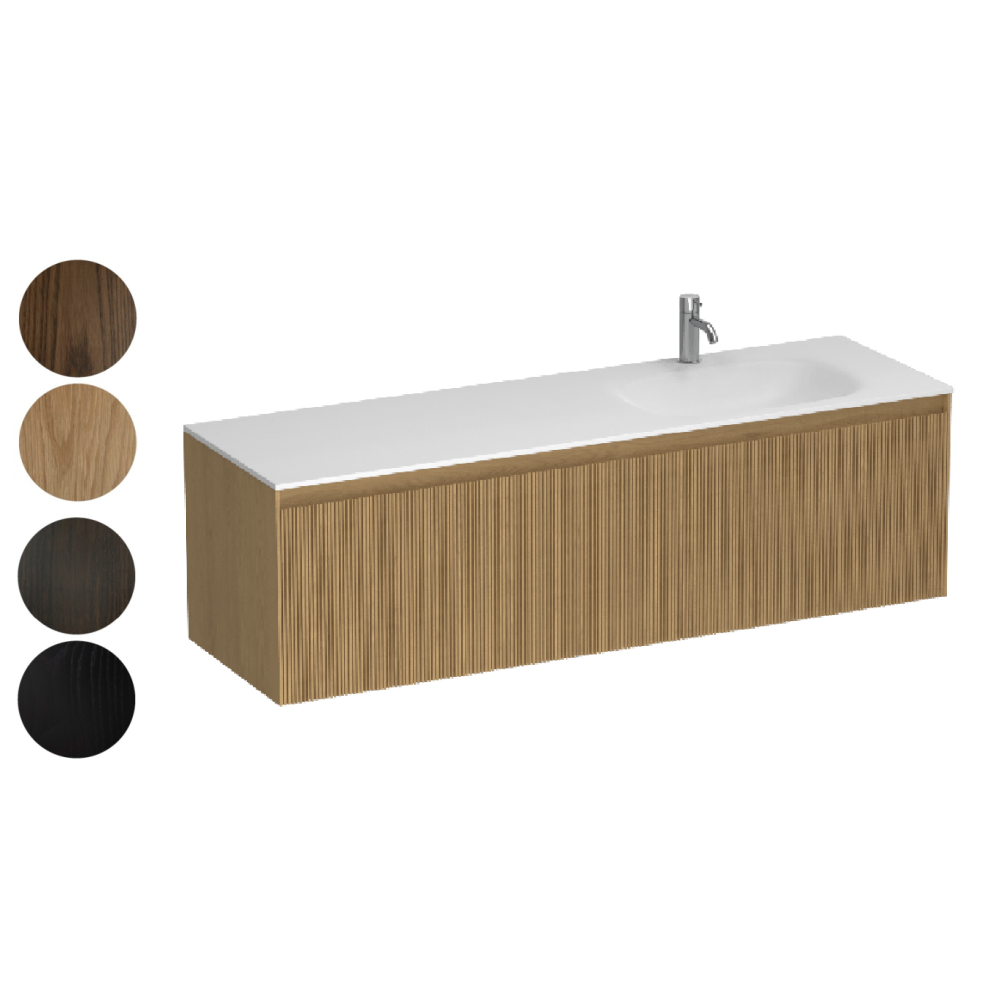 Strata Spio 1500 2 Drawer Vanity Right Basin