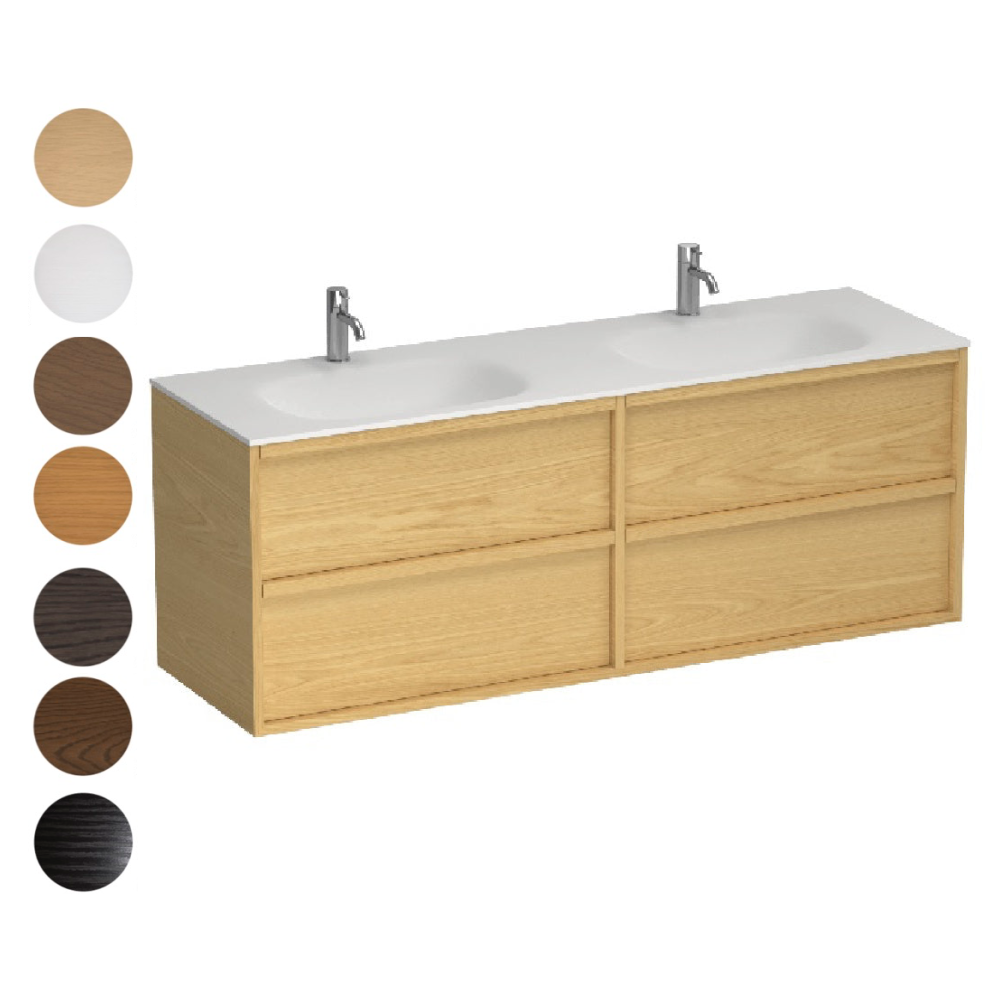 Alma Spio 1500 4 Drawer Vanity Double Basin