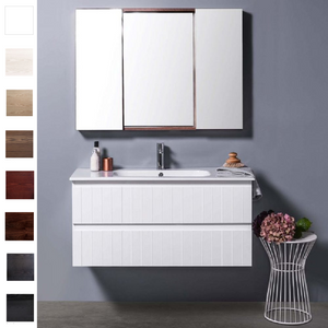 Michel César Qubo 1060 Vanity | Single Basin & 2 Drawers