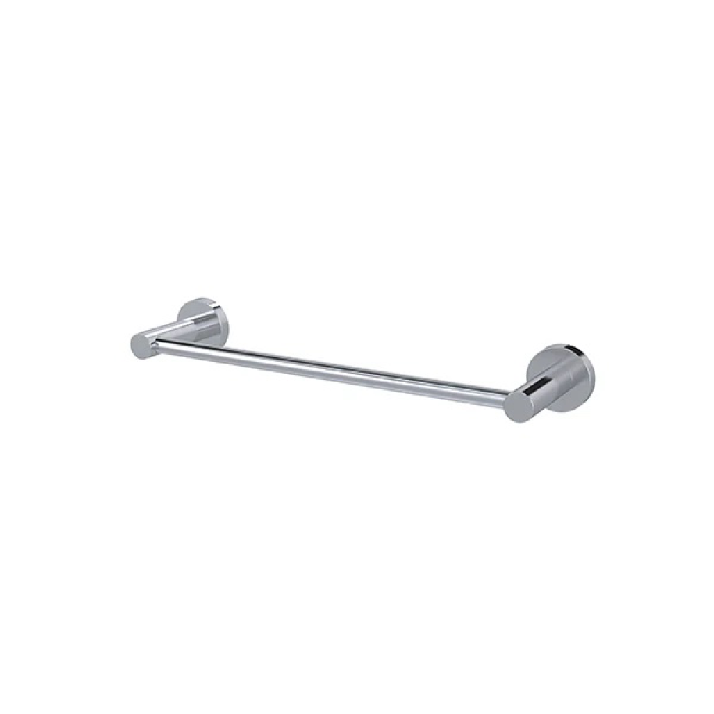 Meir Round Single Towel Rail 300mm | Chrome