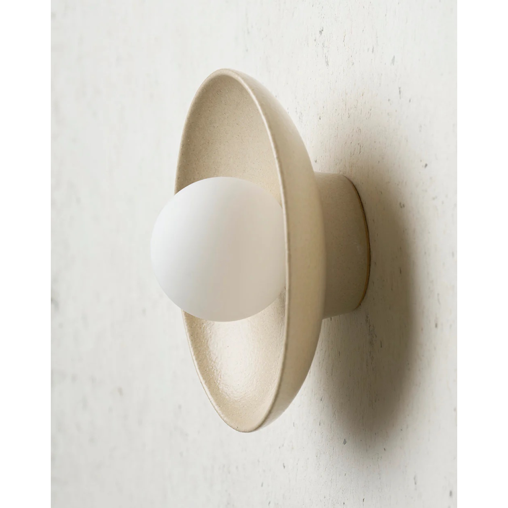 Robert Gordon Dish Wall Sconce Light | Sand