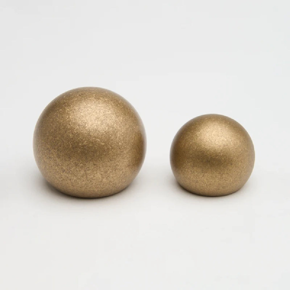 Lo&Co Sphere Knob |Tumbled Brass