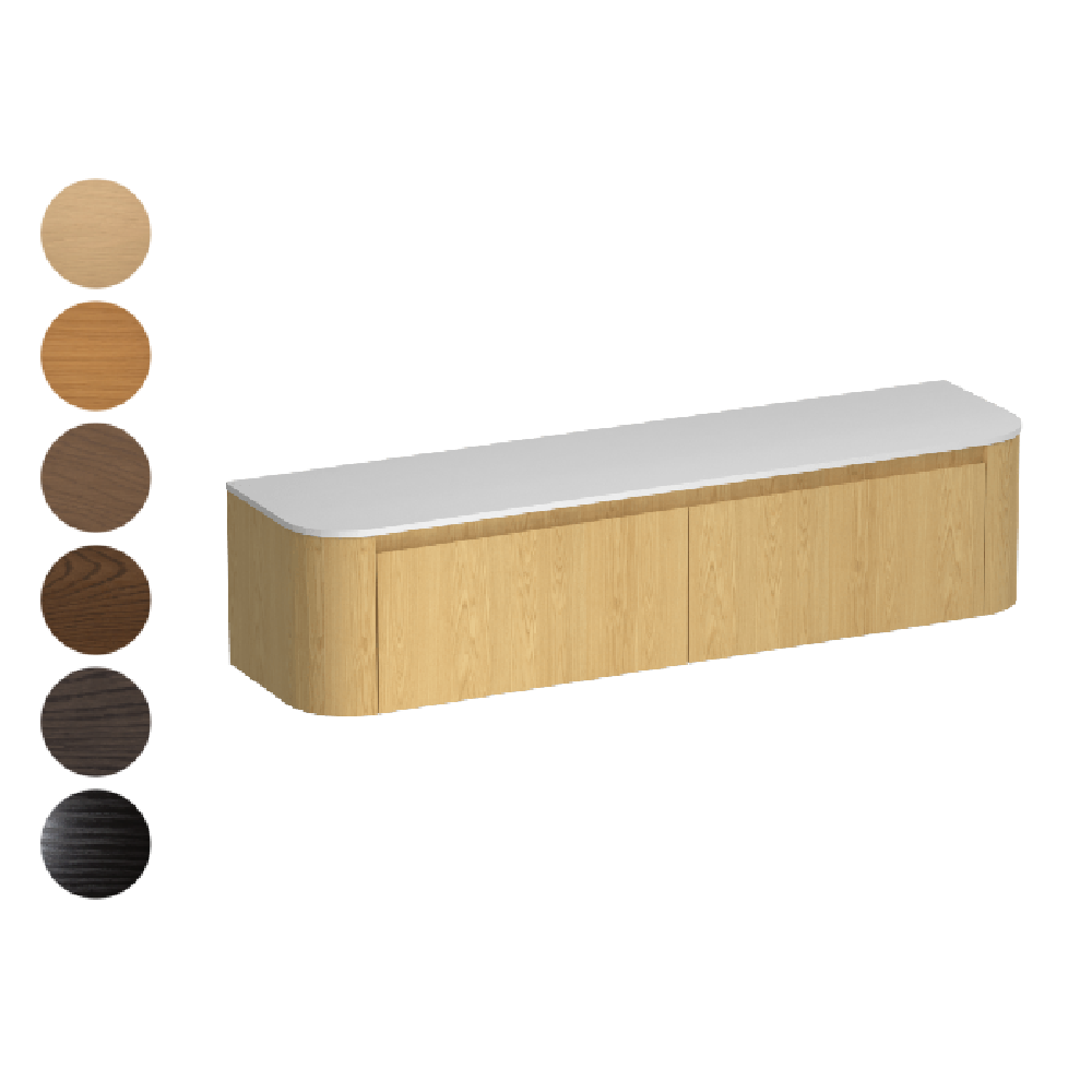Stanza Curve Opaco 1800 2 Drawer Vanity