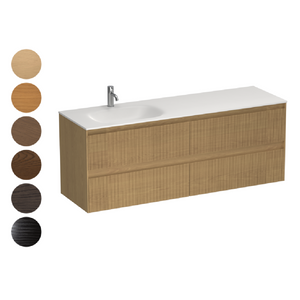 Strata Spio 1500 4 Drawer Vanity Left Basin