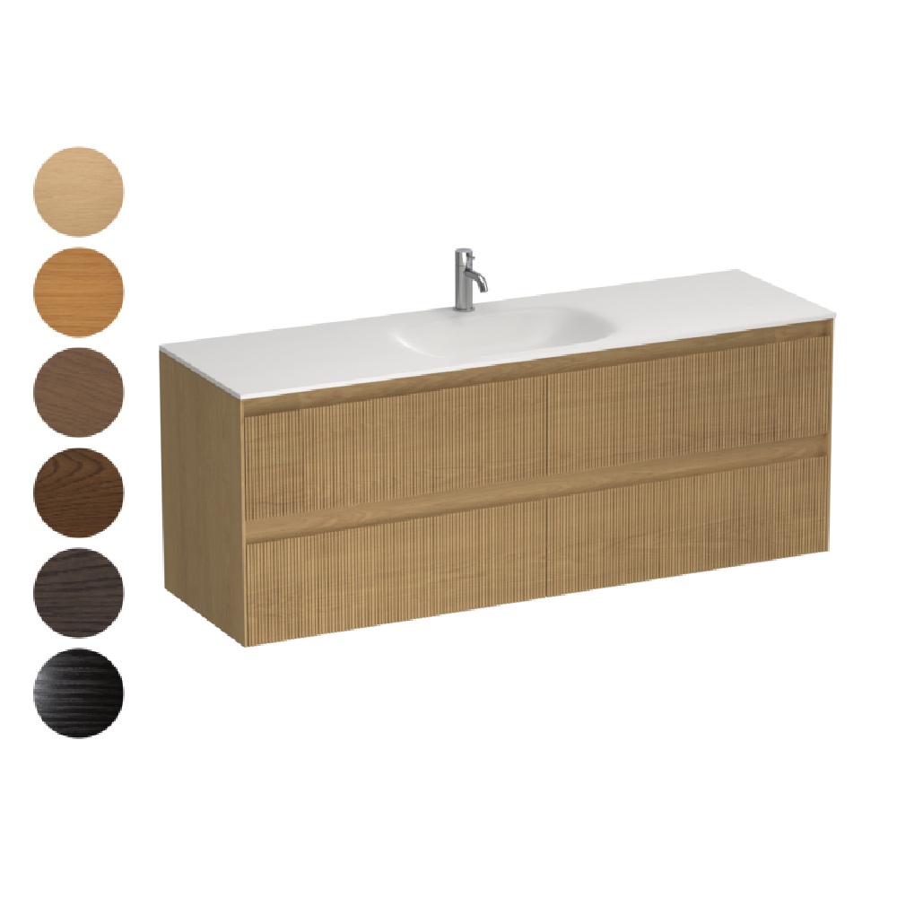 Strata Spio 1500 4 Drawer Vanity Centre Basin
