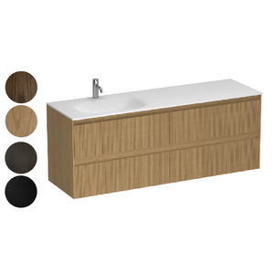 Strata Spio 1500 4 Drawer Vanity Left Basin