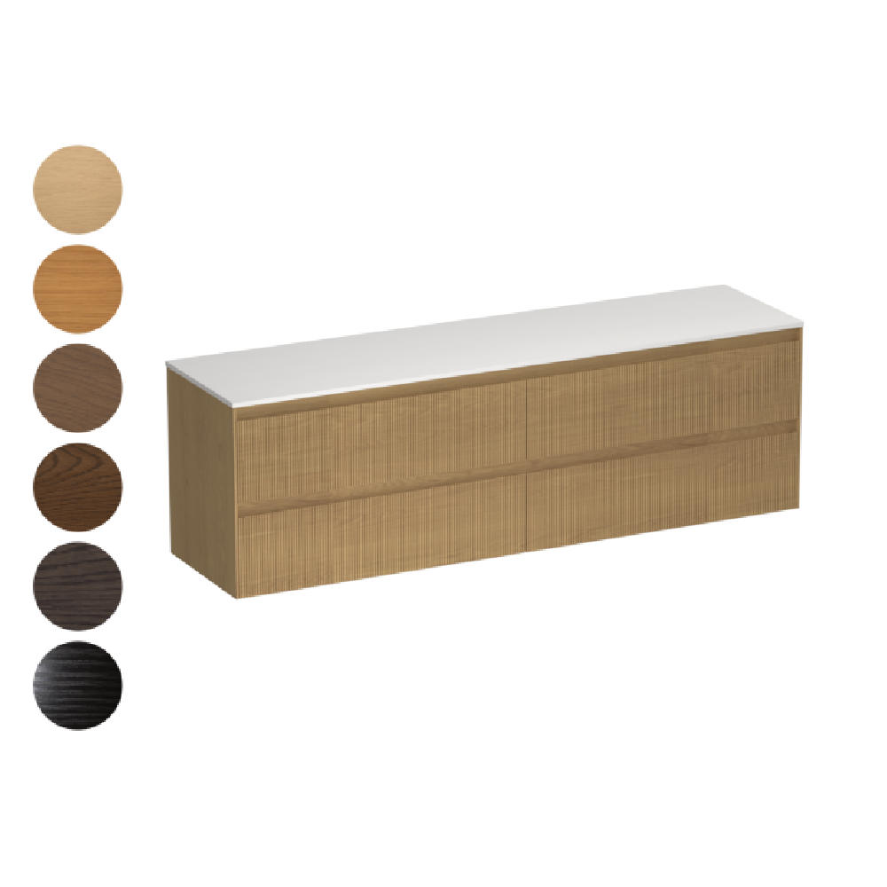 Strata Opaco 1800 4 Drawer Vanity