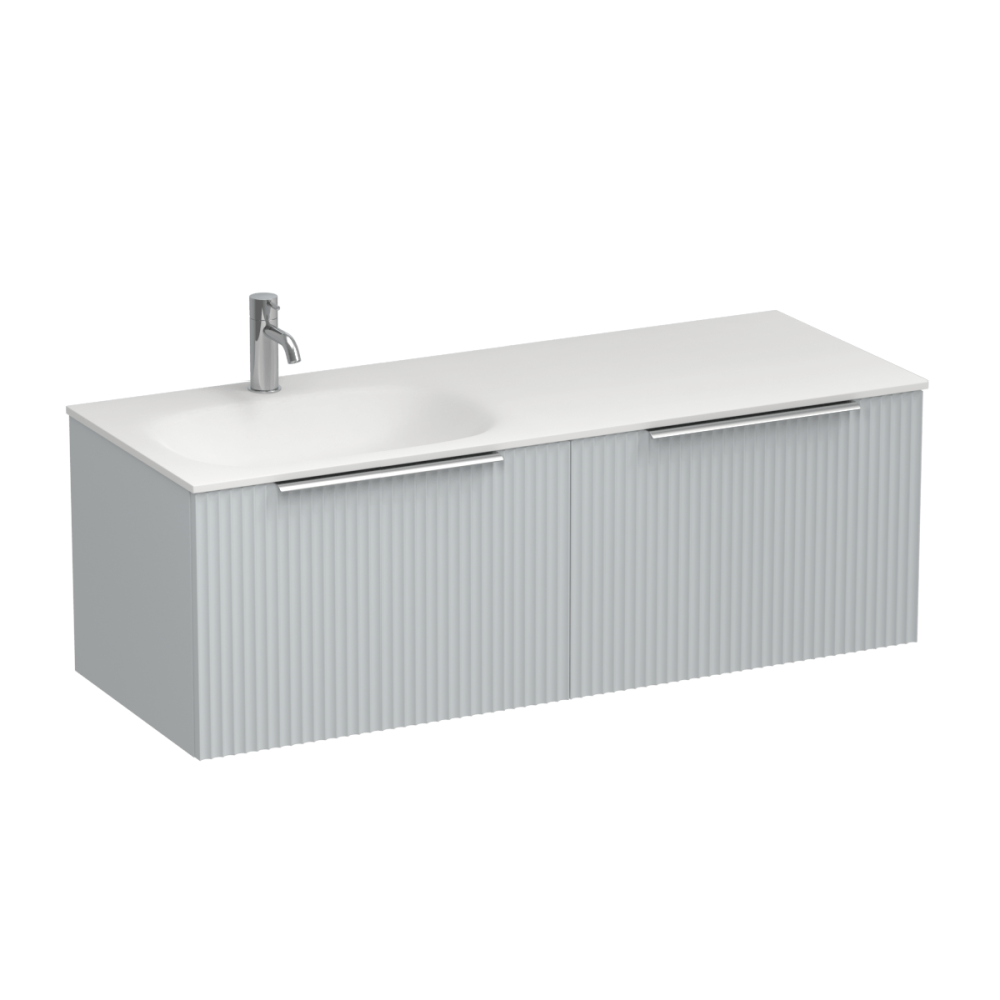 Forma Spio 1200 2 Drawer Vanity Left Basin