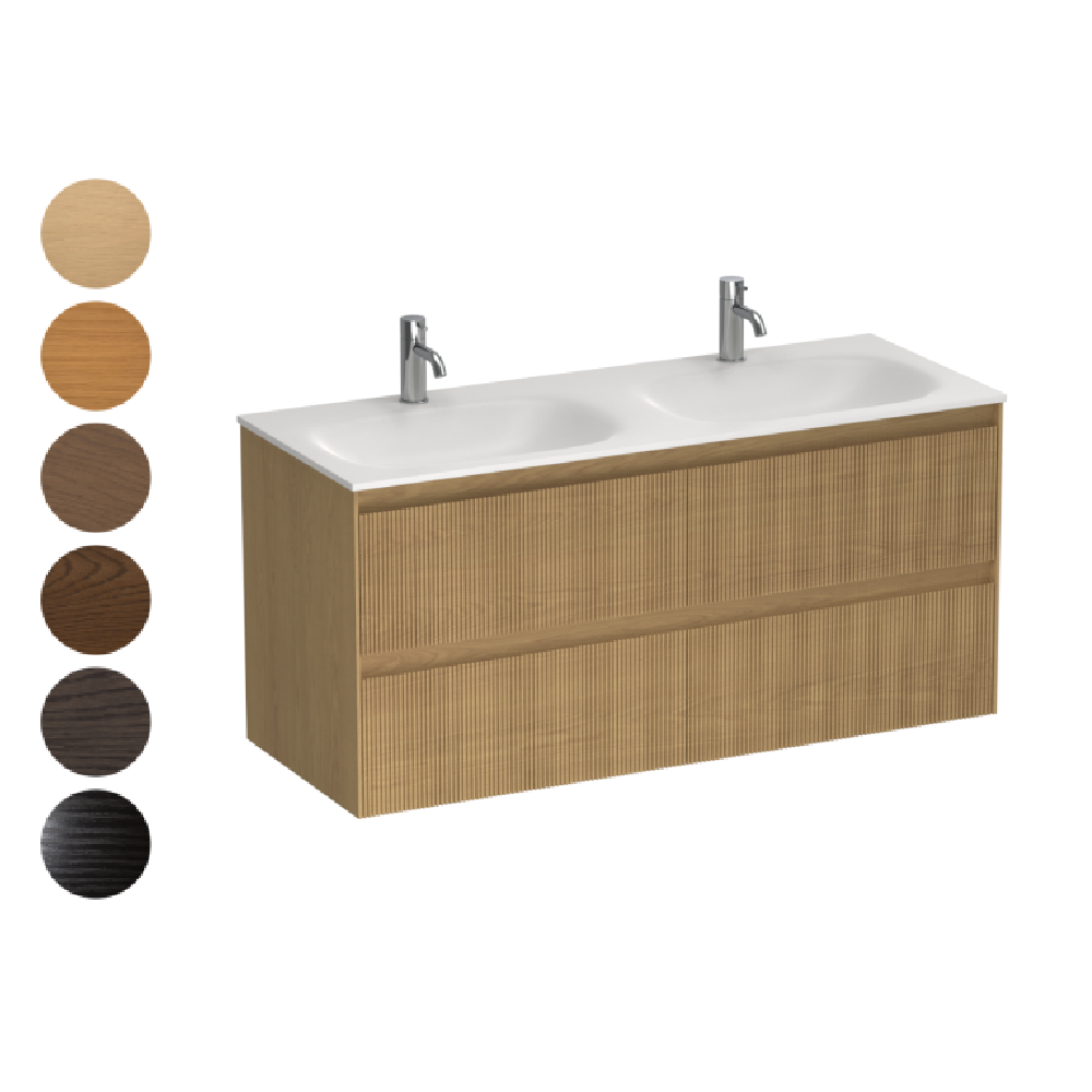 Strata Spio 1200 4 Drawer Vanity Double Basin