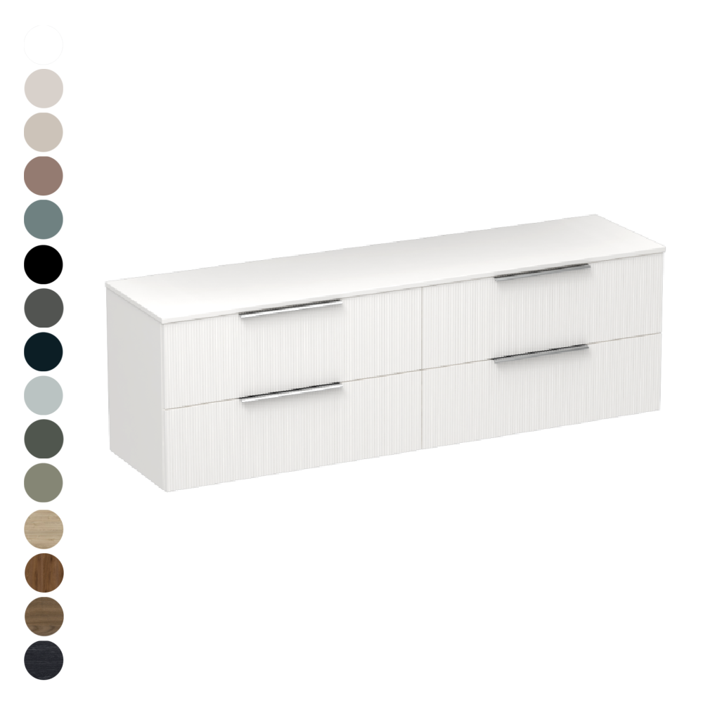 Ava Opaco 1800 4 Drawer Vanity