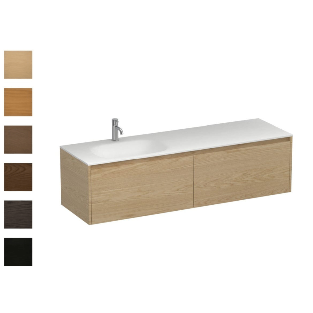 Stanza Spio 1500 2 Drawer Vanity Left Basin