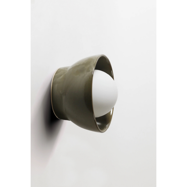 Robert Gordon Bowl Wall Sconce Light Olive The Kitchen Hub