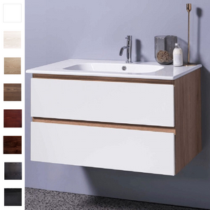 Michel César Qubo 900 Vanity | Single Basin & 2 Drawers