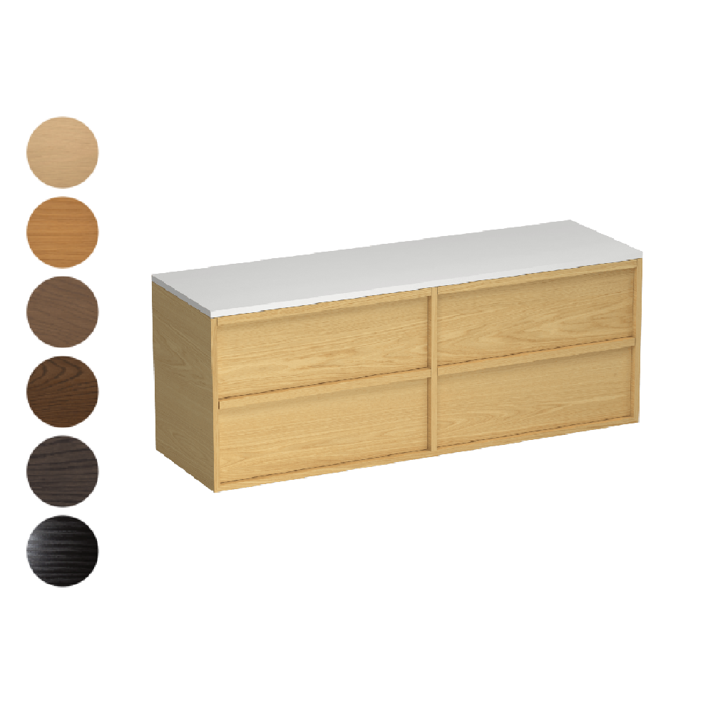 Alma Opaco 1500 4 Drawer Vanity