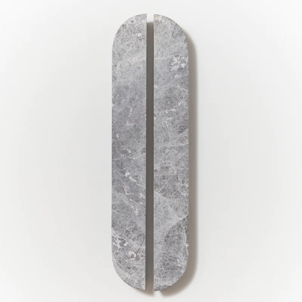 Lo&Co Dot Marble Handle Pull Large | Tundra Grey