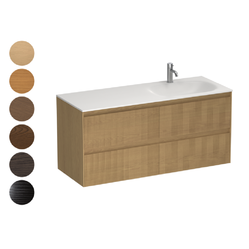 Strata Spio 1200 4 Drawer Vanity Right Basin