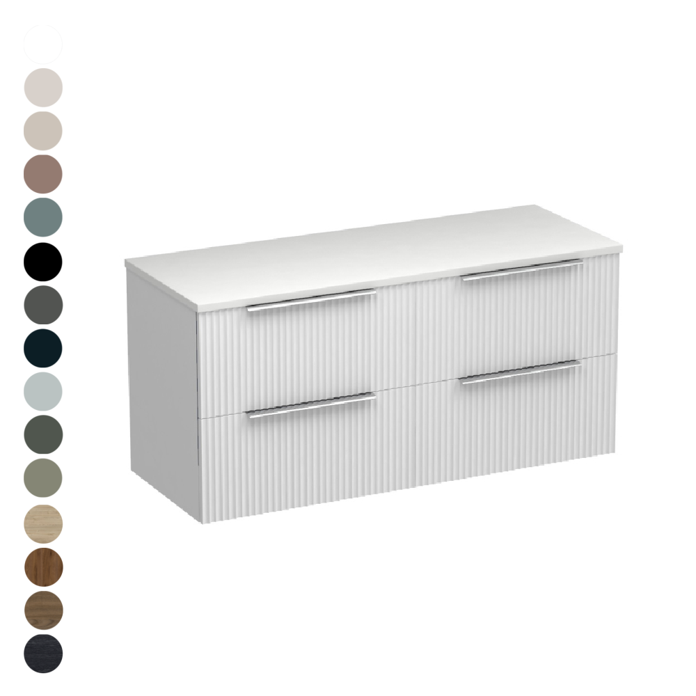 Forma Opaco 1200 4 Drawer Vanity