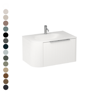 Ava Curve Spio 750 Right Corner 1 Drawer Vanity