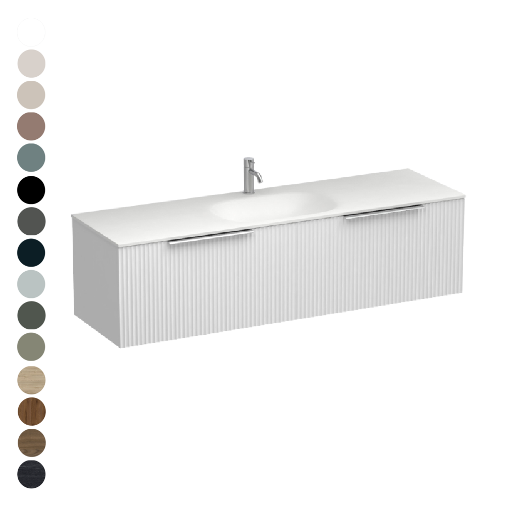 Forma Spio 1500 2 Drawer Vanity Centre Basin