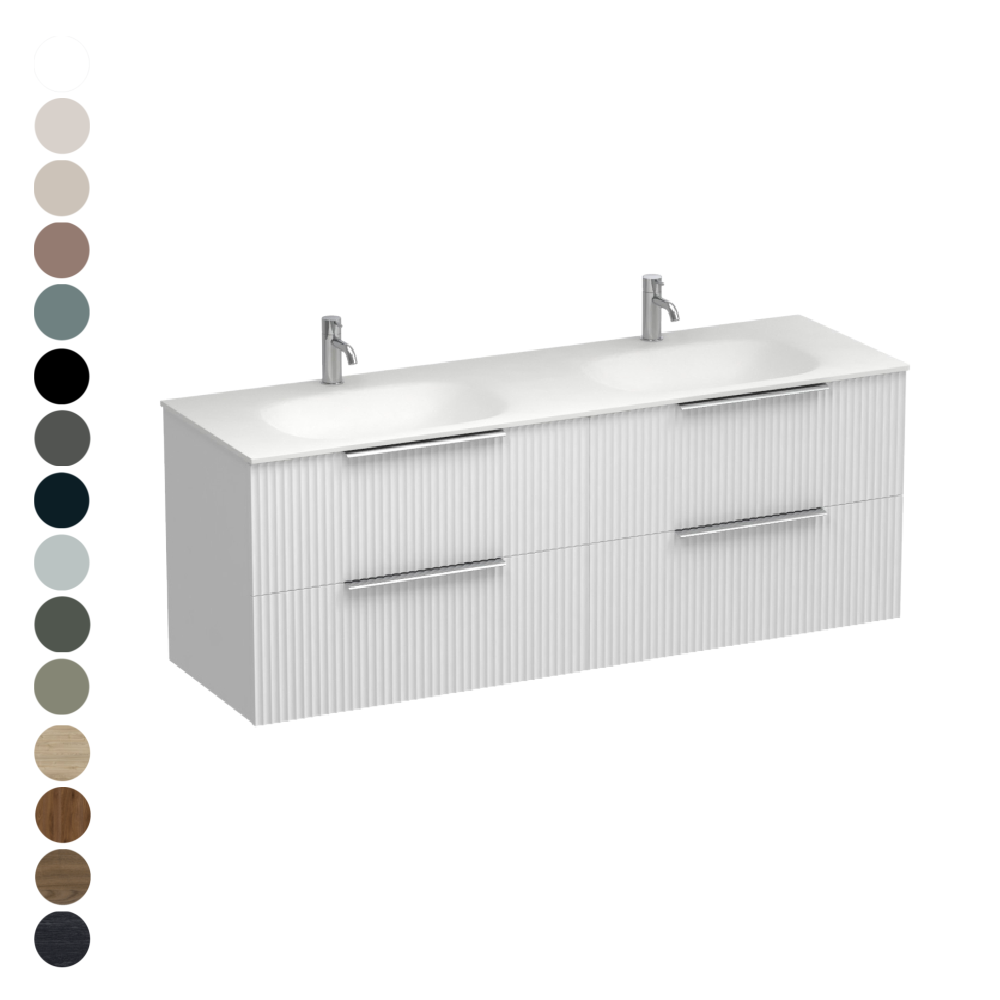 Forma Spio 1500 4 Drawer Vanity Double Basin