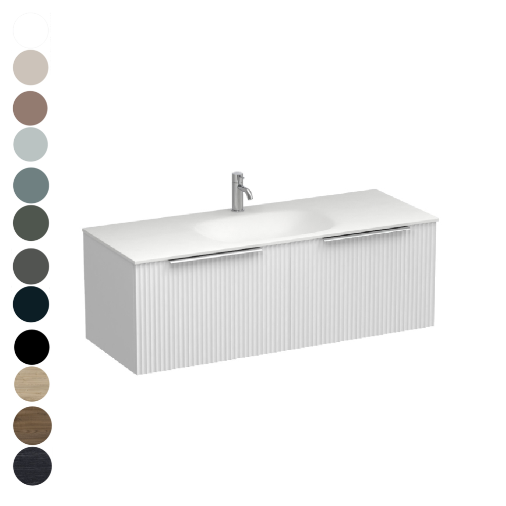 Forma Spio 1200 2 Drawer Vanity Centre Basin