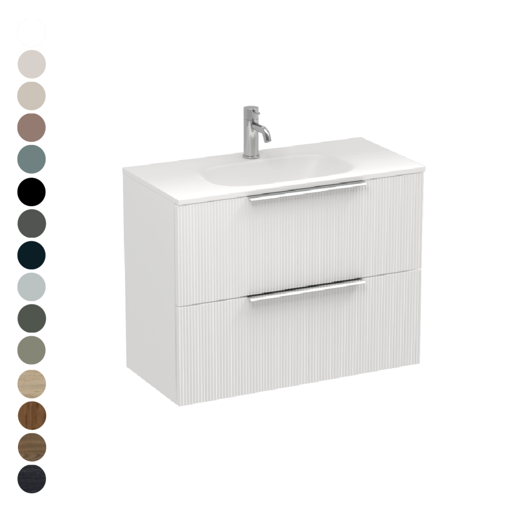 Ava Spio 750 Slim 2 Drawer Vanity