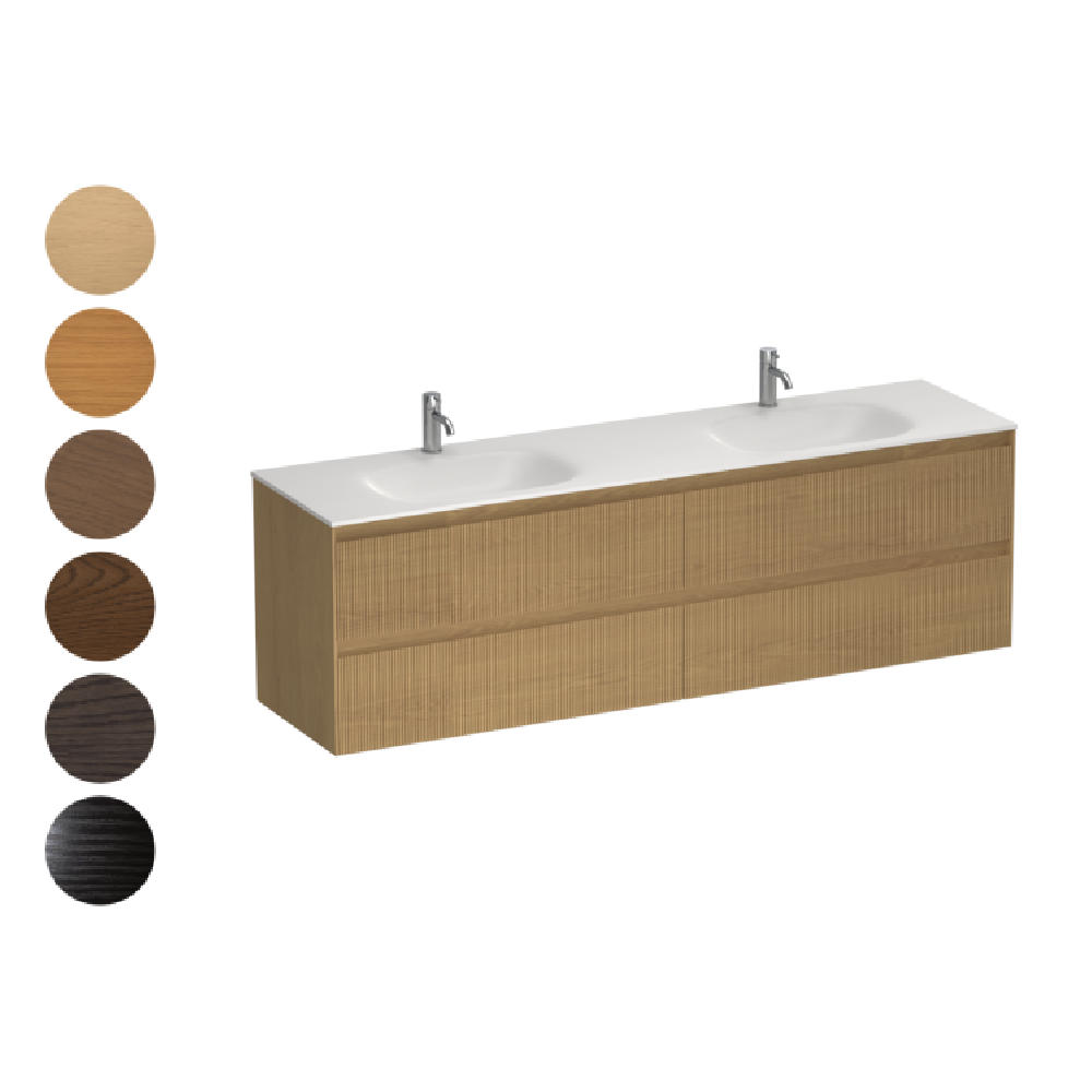 Strata Spio 1800 Double 4 Drawer Vanity