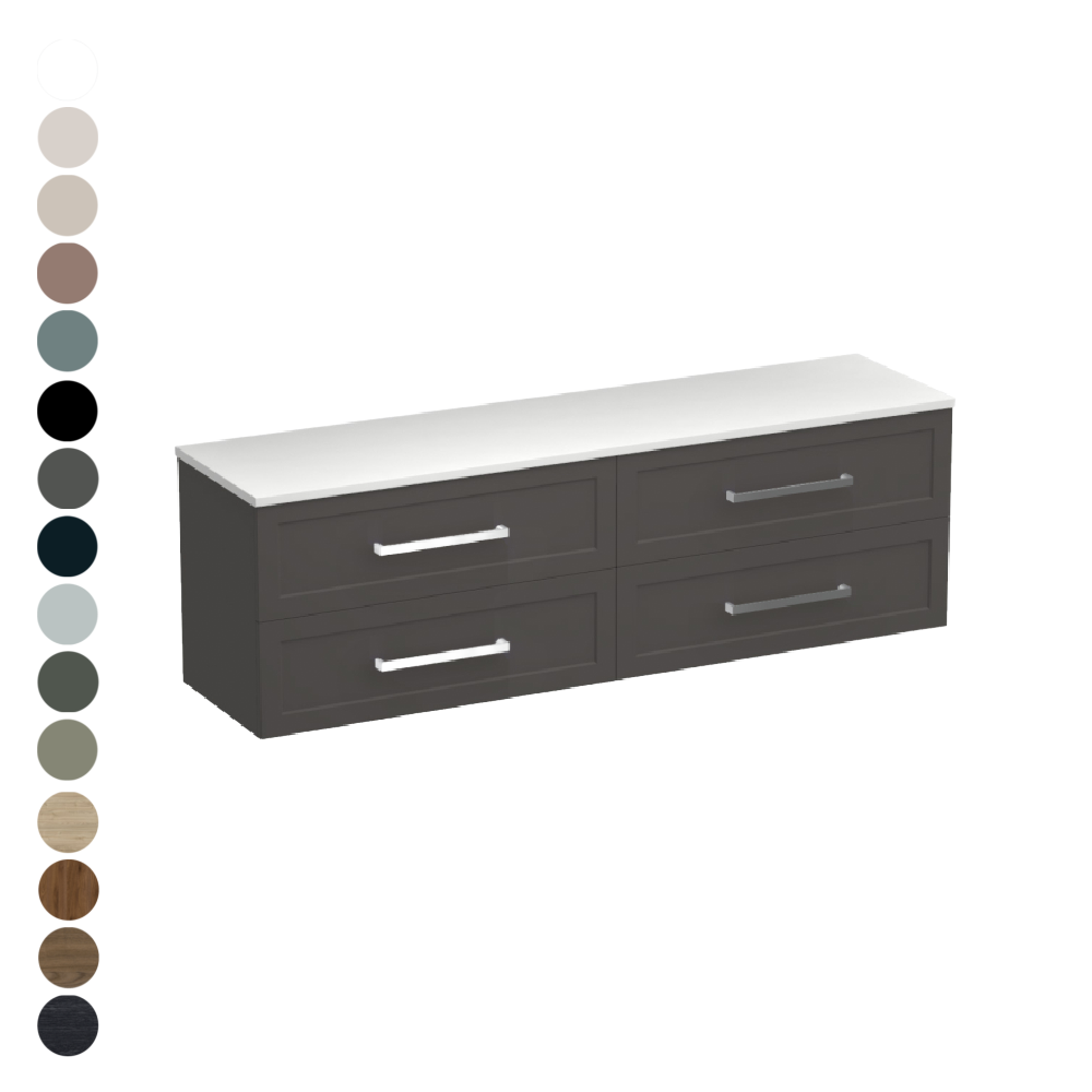 Hampton Opaco 1500 4 Drawer Vanity