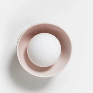 Robert Gordon Bowl Wall Sconce Light | Rose Quartz