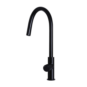 Meir Round Pinless Piccola Pull Out Kitchen Mixer Tap | Matte Black