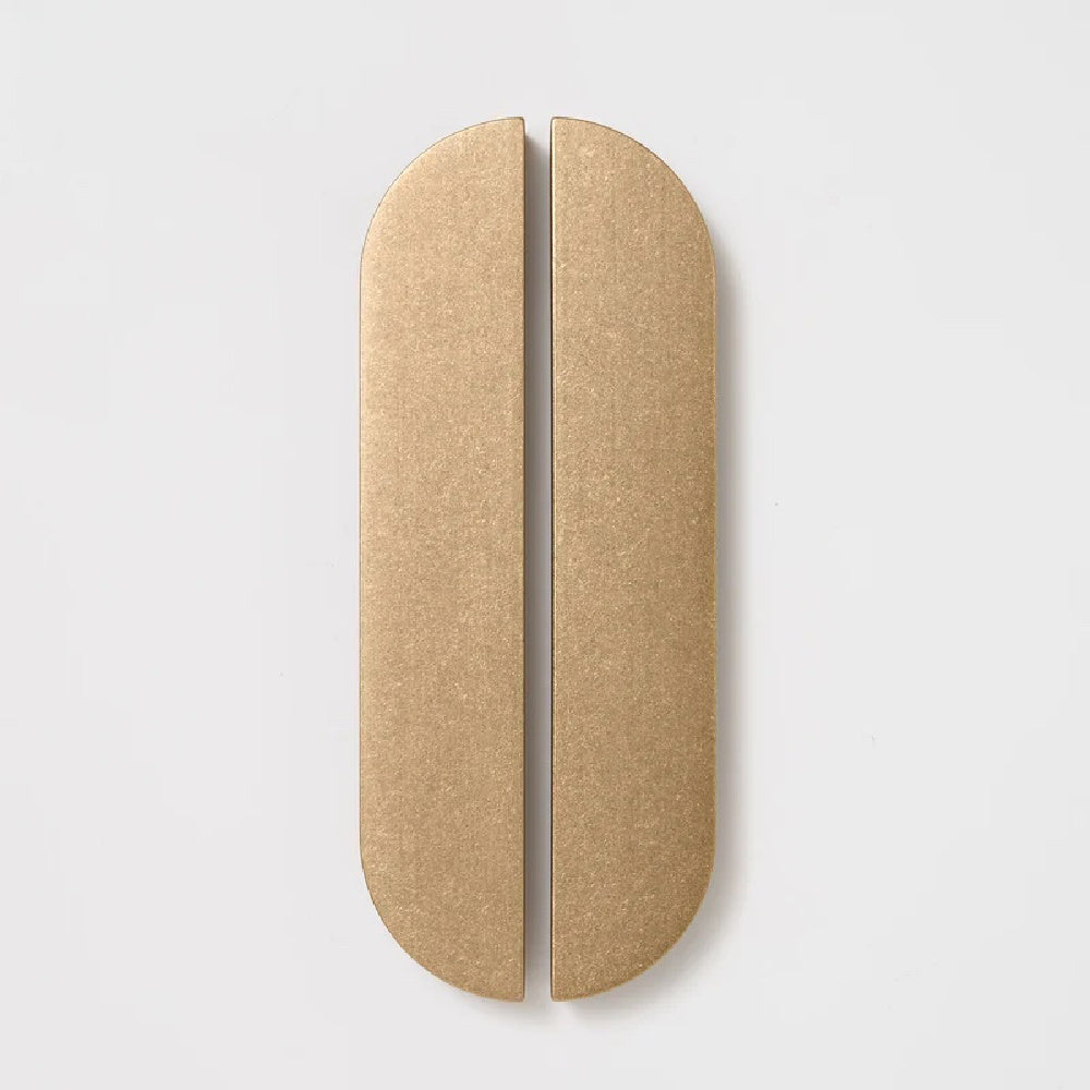 Lo&Co Isla Pull Handle XL | Tumbled Brass