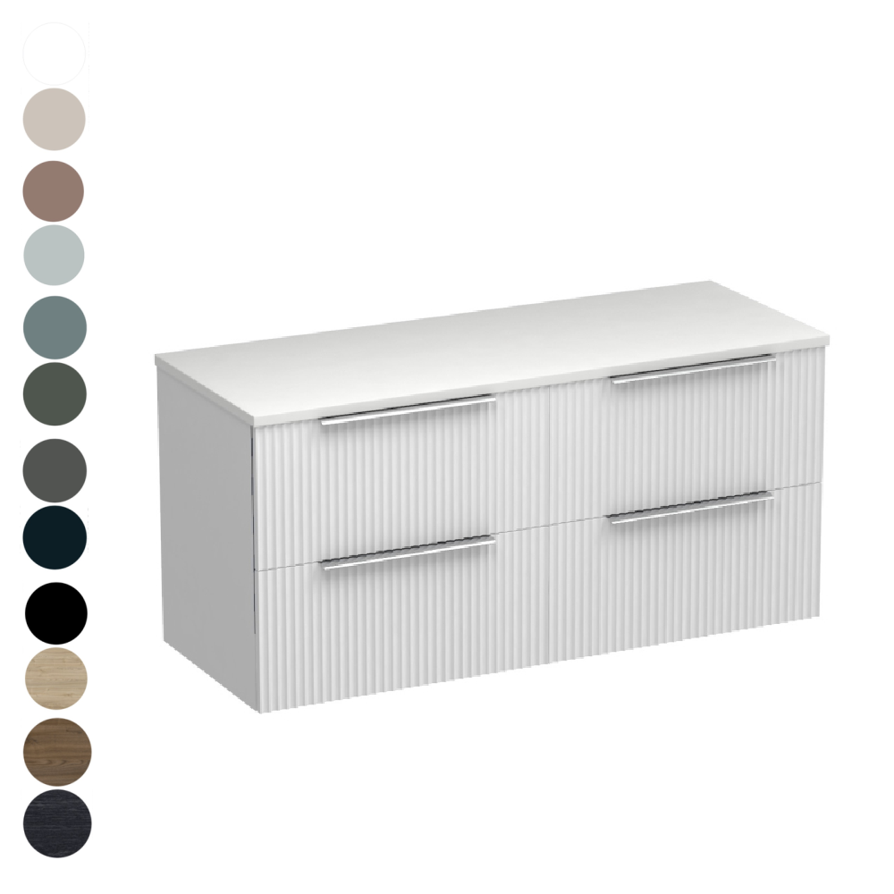 Forma Opaco 1200 4 Drawer Vanity