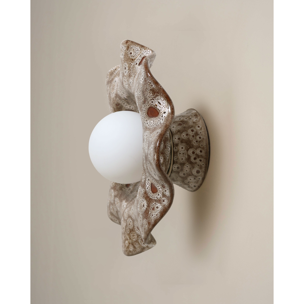 Robert Gordon Pearl Wall Sconce Light | White Ochre