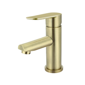 Meir Round Paddle Basin Mixer | Tiger bronze