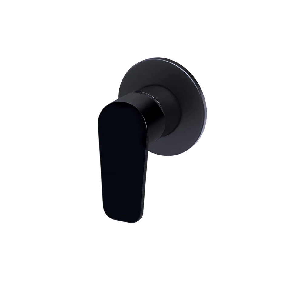 Meir Round Paddle Wall Mixer | Matte Black
