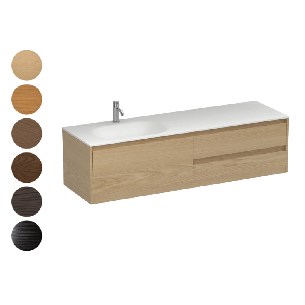 Stanza Spio 1500 3 Drawer Vanity Left Basin