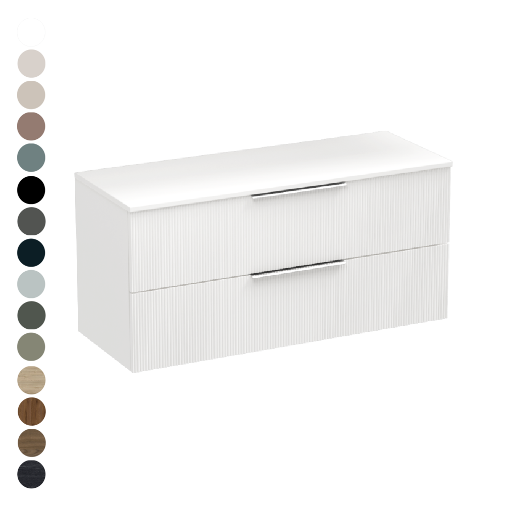 Ava Opaco 900 2 Drawer Vanity