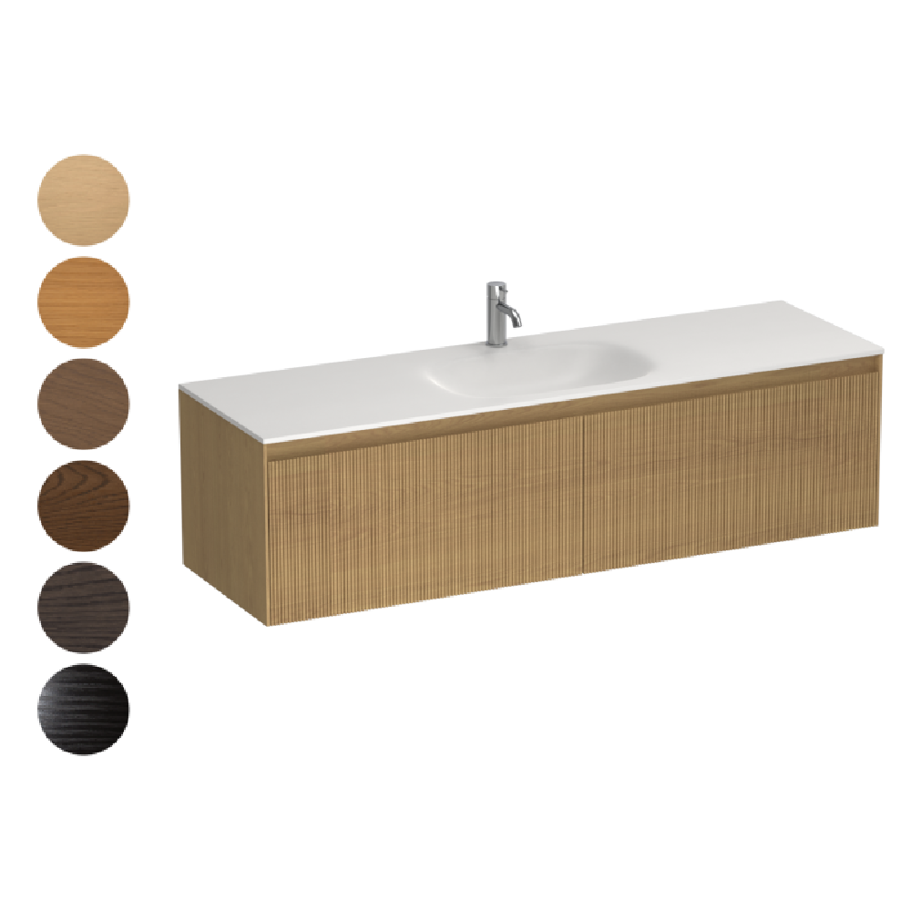 Strata Spio 1500 2 Drawer Vanity Centre Basin