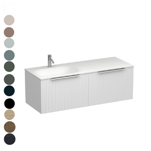 Forma Spio 1200 2 Drawer Vanity Left Basin