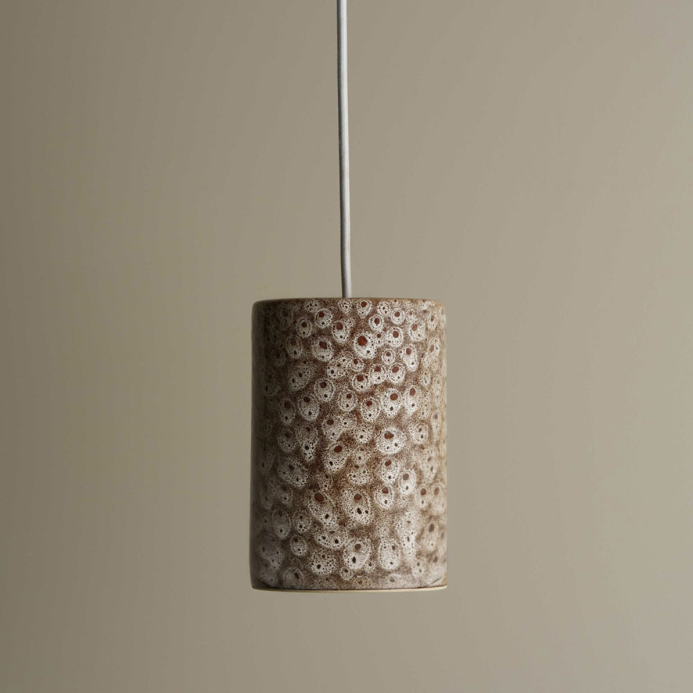 Robert Gordon Large Cylinder Light | White Ochre