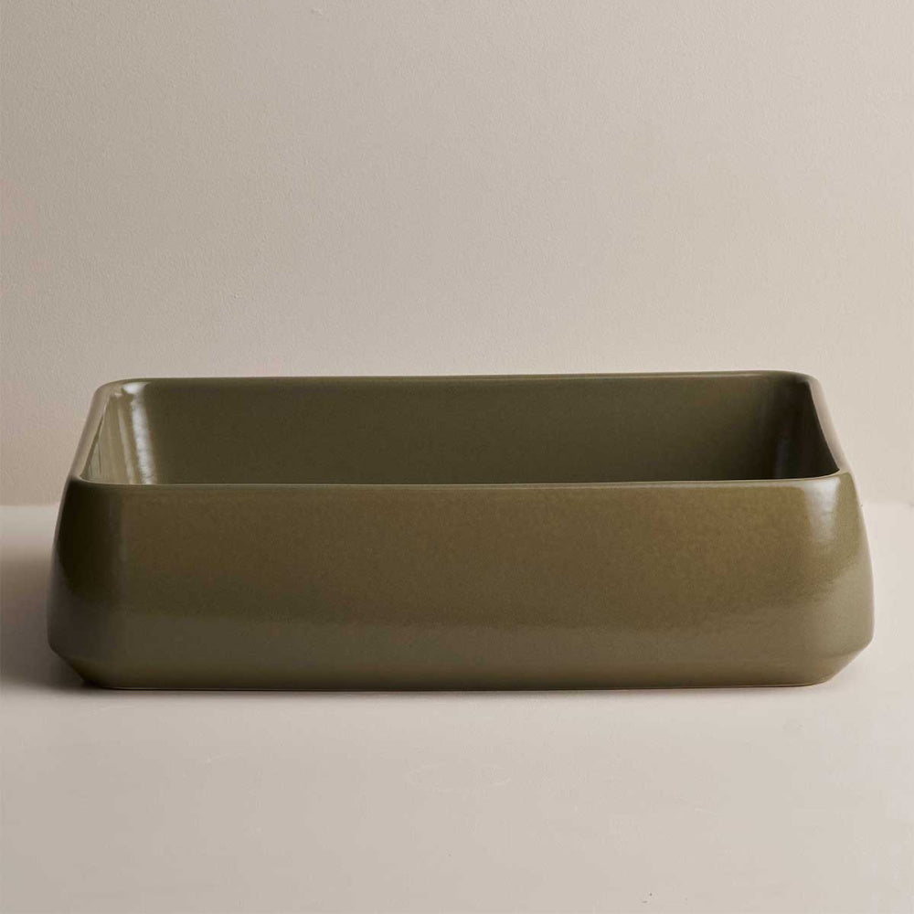 Robert Gordon Basins Robert Gordon Kiln 515 Rectangle Vessel Basin | Olive