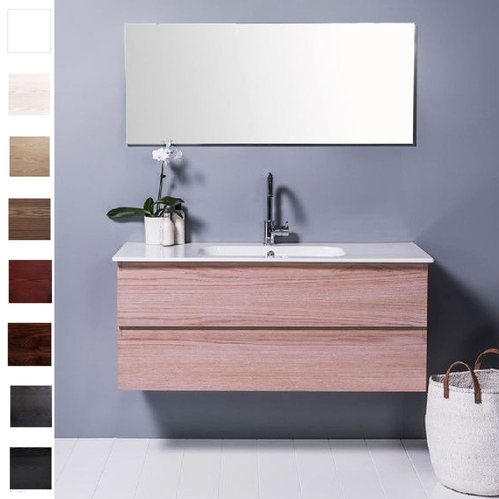 Michel César Qubo 1200 Vanity | Single Basin & 2 Drawers