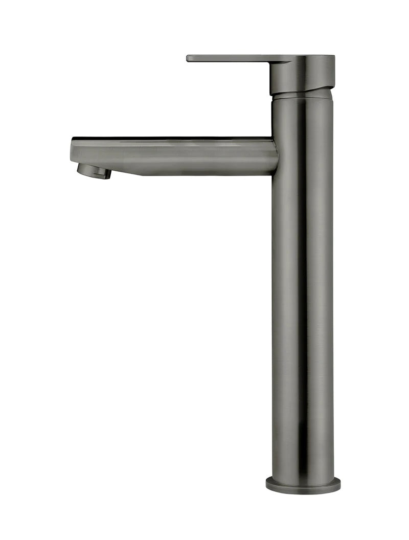 Meir Round Paddle Tall Basin Mixer | Shadow
