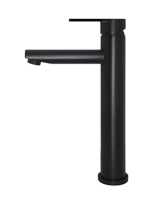 Meir Round Paddle Tall Basin Mixer | Matte Black