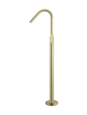 Meir Round Paddle Freestanding Bath Spout and Hand Shower | Tiger Bronze